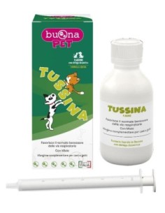 TUSSINA BUONAPET | Sciroppo Tosse Cani Gatti | 100g con Siringa