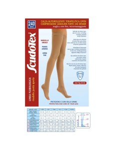 SCUDOTEX AUTOREGGENTE K1 240 DENARI PUNTA APERTA COLORE NATURE TAGLIA 5