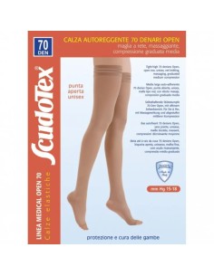 SCUDOTEX AUTOREGGENTE 70 DENARI PUNTA APERTA COLORE SKIN TAGLIA 4