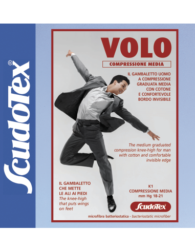 SCUDOTEX GAMBALETTO VOLO UOMO K1 MEDIO COLORE NERO TAGLIA 5