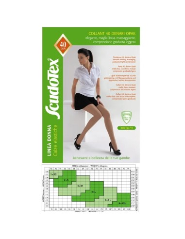 SCUDOTEX COLLANT 40 DENARI OPAK COLORE SKIN TAGLIA 4