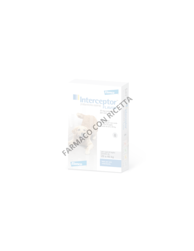 Interceptor Flavor Bianco 23 mg 8 Compresse Per Cani 23-45 kg