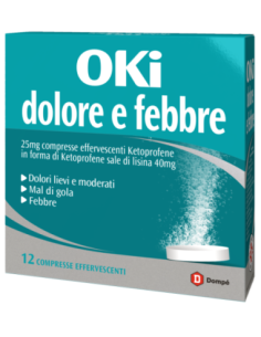 OKI DOLORE E FEBBRE DOMPE' 12 COMPRESSE EFFERVESCENTI