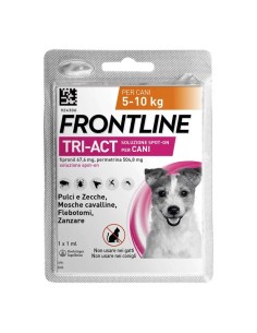 FRONTLINE TRI-ACT CANI 5-10KG 1 PIPETTA ANTIPARASSITARIA