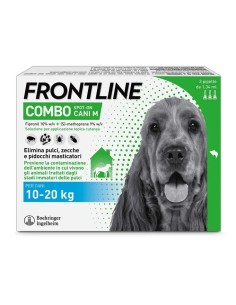 Frontline Combo Cani (10-20Kg), 3 Pipette Antiparassitarie