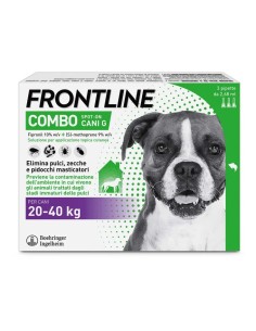 Frontline Combo Cani (20-40Kg), 3 Pipette Antiparassitarie