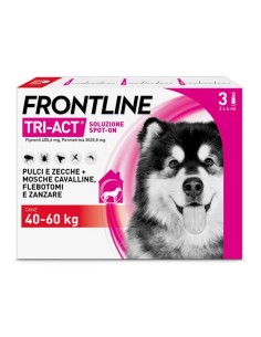 Frontline Tri-Act Cani (40-60Kg), 3 Pipette Antiparassitarie