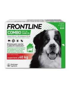 Frontline Combo Cani 3 Pipette, Antiparassitario (+40Kg)