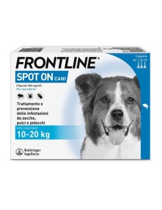 Frontline Spot On Cani (10-20Kg), 3 Pipette Antiparassitarie