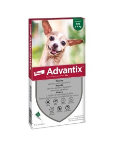 Advantix Spot On 6 Pipette - Verde 0-4 Kg
