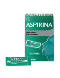 Aspirina in Granuli 500mg Senza Acqua per Mal di Testa e Dolore 10 Bst