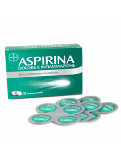 ASPIRINA DOLORE E INFIAMMAZIONE 20 COMPRESSE 500MG