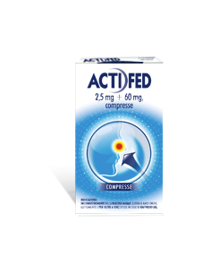 ACTIFED RAFFREDDORE E CONGESTIONE NASALE 12 COMPRESSE 2,5MG+60MG