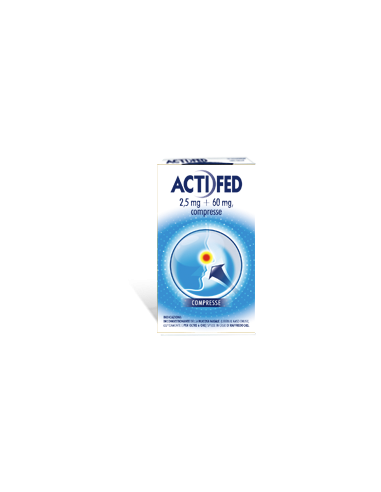 ACTIFED RAFFREDDORE E CONGESTIONE NASALE 12 COMPRESSE 2,5MG+60MG
