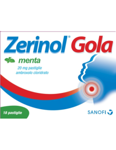ZERINOL GOLA GUSTO MENTA 18 PASTIGLIE MAL DI GOLA 20MG