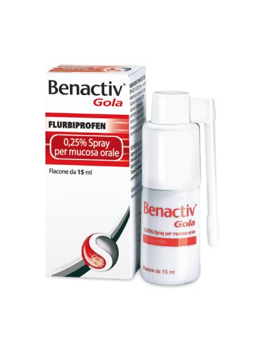 BENACTIV GOLA SPRAY 15ML 0,25%