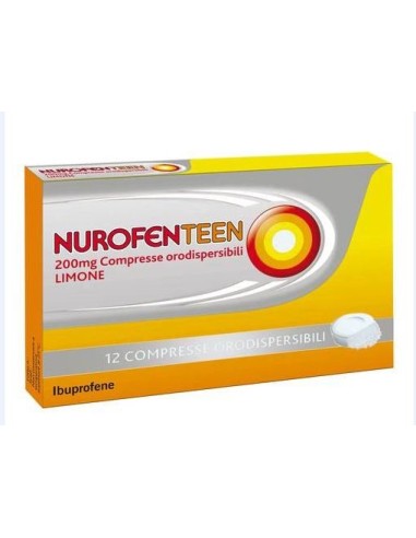 NUROFENTEEN GUSTO LIMONE 12 COMPRESSE OROSOLUBILI 200MG