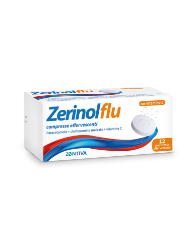 ZERINOLFLU 12 COMPRESSE EFFERVESCENTI CON VITAMINA C