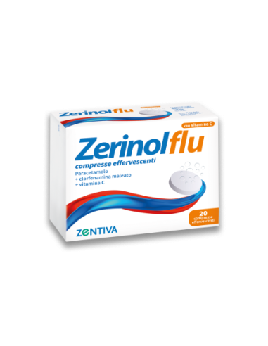 ZERINOLFLU 20 COMPRESSE EFFERVESCENTI CON VITAMINA C