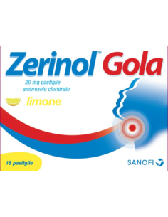 ZERINOL GOLA GUSTO LIMNE 18 PASTIGLIE MAL DI GOLA 20MG