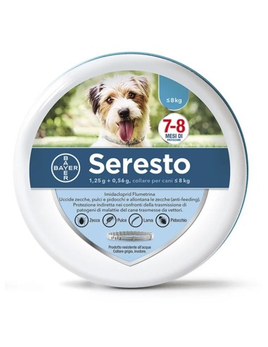 SERESTO CANI FINO A 8 KG COLLARE ANTIPARASSITARIO - 38 CM