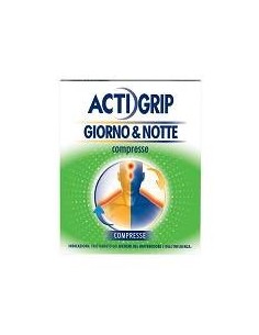 ACTIGRIP GIORNO & NOTTE PER RAFFREDDORE FEBBRE E INFLUENZA 12+4 COMPRESSE