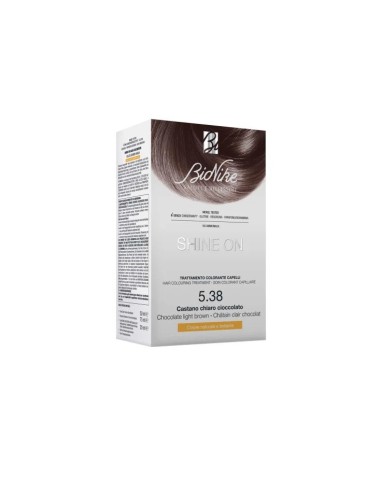 BIONIKE SHINE ON TRATTAMENTO COLORANTE CAPELLI CASTANO CHIARO CIOCCOLATO 5,38