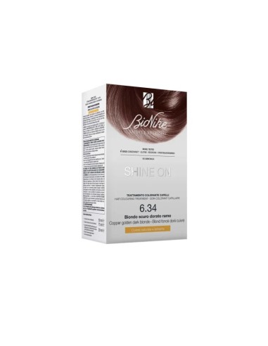BIONIKE SHINE ON TRATTAMENTO COLORANTE CAPELLI BIONDO RAMATO 6.34