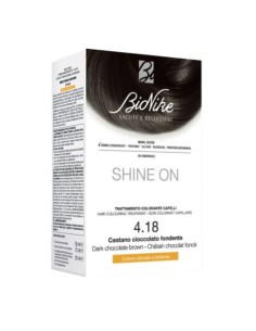 BIONIKE SHINE ON TRATTAMENTO COLORANTE CAPELLI CASTANO CIOCCOLATO FONDENTE 4,18