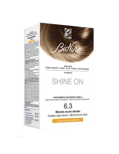 BIONIKE SHINE ON TRATTAMENTO COLORANTE CAPELLI BIONDO SCURO DORATO 6,3