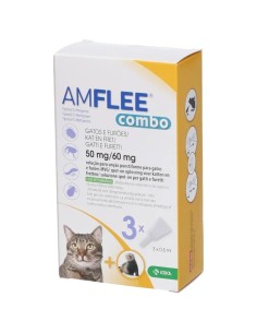 Amflee Combo 50mg/60mg Gatti e Furetti 3 Pipette