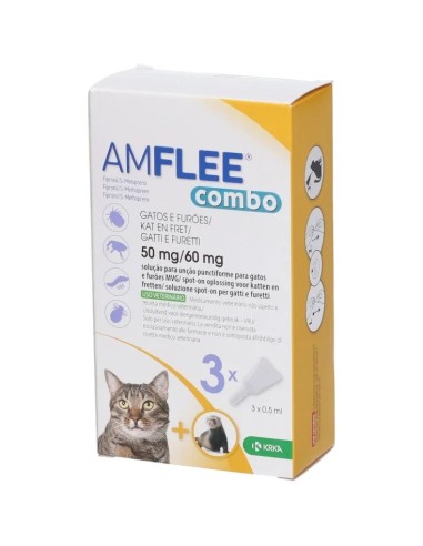Amflee Combo 50mg/60mg Gatti e Furetti 3 Pipette