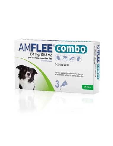AMFLEE Combo 134mg/120,6mg Cani (10-20Kg) KRKA 3 Pipette