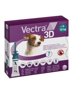 VECTRA 3D CANI 4-10KG 3 PIPETTE ANTIPARASSITARIE VERDE