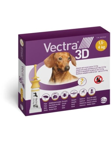 Vectra 3D 3 Pipette - Giallo 1,5-4 Kg