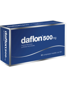 DAFLON 60 COMPRESSE RIVESTITE INSUFFICIENZA VENOSA ED EMORROIDI 500MG