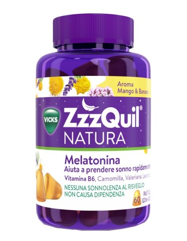ZZZQUIL NATURA MANGO & BANANA 60 PASTIGLIE GOMMOSE