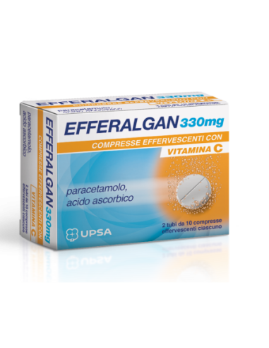 Efferalgan 330mg Paracetamolo Upsa 2x10 Compresse Effervescenti