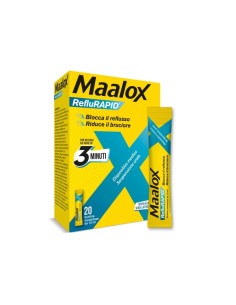 Maalox RefluRAPID Senza Glutine Senza Lattosio 20 Bustine Monodose Da 10ml