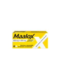 Maalox 400mg + 400mg Dispositivo Medico 40 Compresse Masticabili
