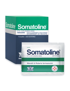 SOMATOLINE EMULSIONE CUTANEA 15 BUSTINE 0,1+0,3%