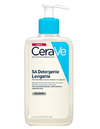 CeraVe Detergente con texture gel non schiumoso che deterge, esfolia e leviga la pelle, proteggendola 473 ml