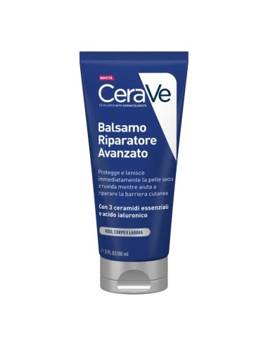 CeraVe Balsamo Riparatore, Per Pelli Molte Secche, Screpolate e Danneggiate, 88 ml