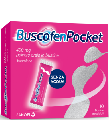 Buscofen Pocket 400mg 10 Bustine Orosolubili