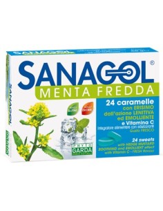 SANAGOL MENTA FREDDA 24 CARAMELLE PER MAL DI GOLA