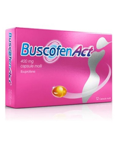 BUSCOFENACT ANTIDOLORIFICO 12 CAPSULE MOLLI 400MG