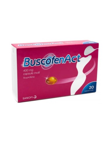 BUSCOFENACT ANTIDOLORIFICO 20 CAPSULE MOLLI 400MG