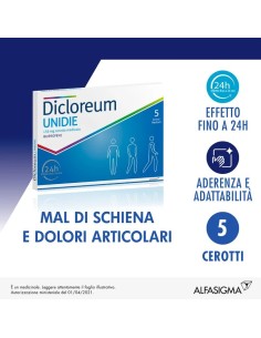 DICLOREUM UNIDIE 5 CEROTTI 136 MG EFFETTO 24 H