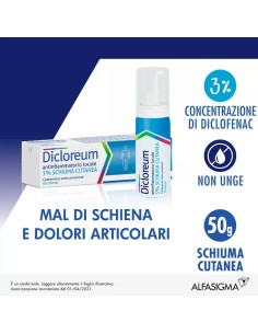 DICLOREUM ANTINFIAMMATORIO LOCOCALE SCHIUMA CUTANEA 50G 3%