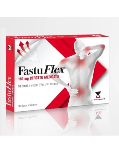 FASTUFLEX 10 CEROTTI MEDICATI 180MG